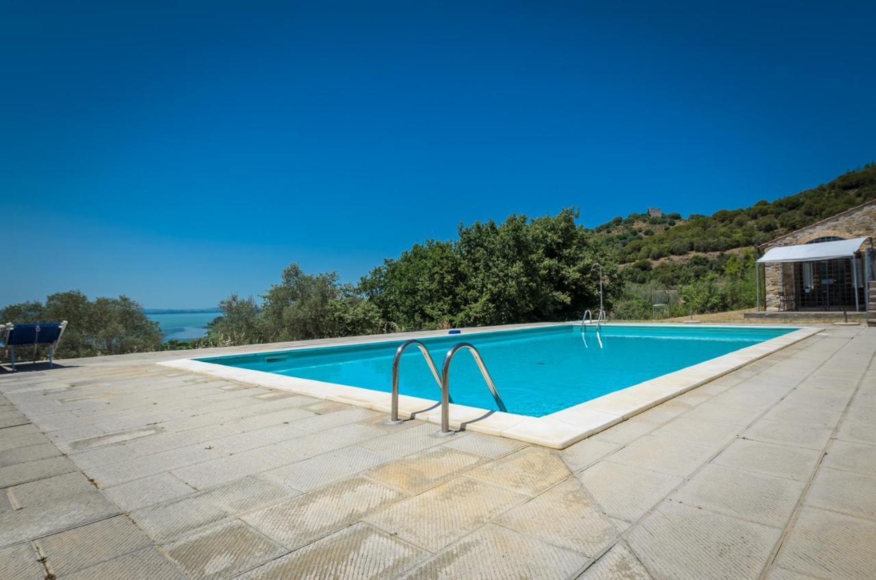 Poloturisticoumbria Rustico Con Piscina Vista Lago Passignano sul Trasimeno Exterior photo